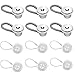 Windman 12Pcs Elastic Collar Extenders with 6Pcs Metal Neck Extenders and Extra Free 6Pcs White Collar Extenders for Men Dress Shirts 3/8