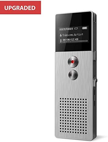 Smilism dad1 Conversat Digital Voice [32GB Expandable] Audio Activated Microphone Noise Reduction 1536kbps Sound Recording, Perfect Lectures & Conversation, Indoor & Outdoor, Mixed