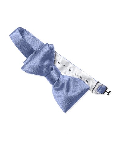 Men's Custom Matte Satin Bow Ties by Dessy - Periwinkle