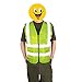 GOGO 5 Pockets High Visibility Zipper Front Breathable Safety Vest with Reflective Strips, Uniform Vest-Blue-M