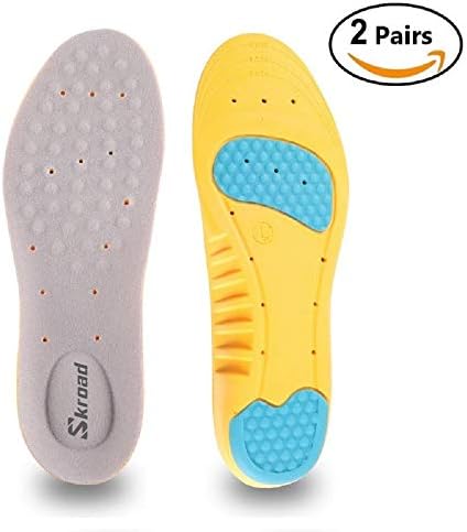 2 Pairs Shoe Insoles, Orthotic Insoles, Memory Foam Insoles Providing Excellent Shock Absorption and Cushioning, Best Insoles for Men and Women for Everyday Use