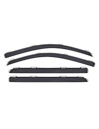 Deflector para ventana de auto Ventvisor 194536 de Auto Ventshade, 4 piezas para Chevy Silverado y Sierra GMC 2014 15 1500 2500 3500, solamente para camionetas con cabina de tripulación.