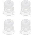 uxcell Bellows Suction Cup,15mm Diameter 16mm Length M5 Joint Silicone Vacuum Industrial Pneumatic Suction Cup 4pcs