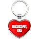 Graphics and More Metal Keychain Key Chain Ring I Love Heart State in USA - Vermont USA
