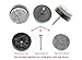 ALIMITOPIA 40pcs Furniture Felt Pad Heavy Duty Nail-on Chiar Slider Glide Pad Floor Protector for Wooden Furniture Chair Tables Leg Feet(Φ28mm or 1.1