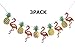 3-Pack Flamingo Decoration Banner,Hawaiian Luau Birthday Party Decoration,Party favors Garland Pineapple Ribbon Banners