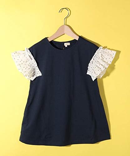 Amazon ハッシュアッシュ Hushush ラッフル袖ワンピース 12 1cm ネイビー 093 ワンピース チュニック 通販