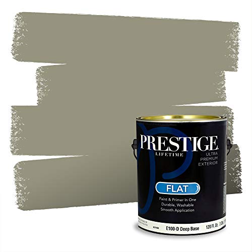 PRESTIGE Paints Exterior Paint and Primer In One, 1-Gallon, Flat, Comparable Ma…