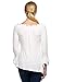 Wakrays Women Plus Size Off shoulder 3/4 Sleeve Slim Long Tops Blouse Shirt