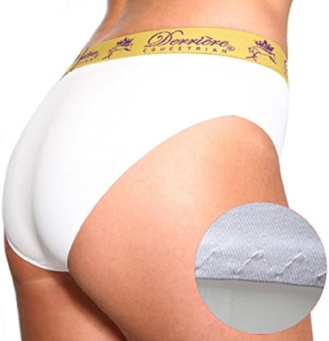Derriere Equestrian Performance Panty White Large