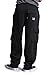 G-Style USA Men's Heavyweight Fleece Cargo Sweatpants DFP2 - BLACK - Large