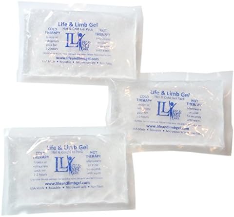 3" x 5" Extra Small Mini Hot and Cold Therapy Compress Gel Packs by Life and Limb Gel (3)