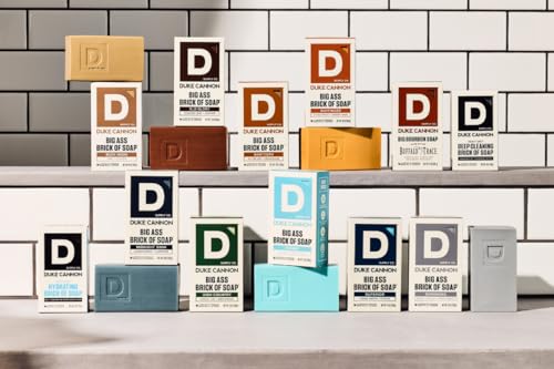 DUKE CANNON MIDNIGHT SWIM BIG BRICK OF SOAP – SANDALWOOD + LAVENDER SCENT, 10 OZ. – LARGE TRIPLE-MILLED BAR SOAP FOR MEN, LONG-LASTING, MOISTURIZING WITH NATURAL OILS, SUPPORTS U.S. VETERANS