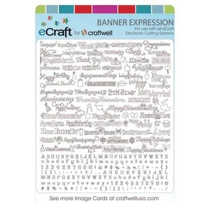 Craftwell Ecraft SD Image Cards, Banner Expressions