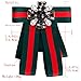 Ribbon Crystal Men/Women Pre-Tied Neck Tie Brooch Pin Bow Tie Patriotic Collar Jewelry Gift (Green3)