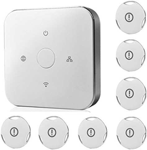 iHomeware Zigbee CoinGuard Vibration Sensor, Smart Android/IOS Wireless Controlled Burglar Sensor 7/pack for home security with iHomeware Hub