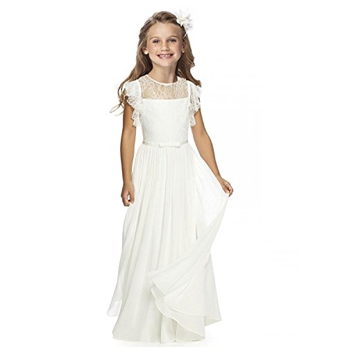 Sittingley Fancy Girls Holy Communion Dresses 1-12 Year Old Off White Size 10