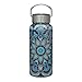 Gaiam Water Bottle Wide-Mouth Stainless Steel, Madeira, 32 oz