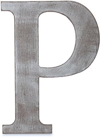 Amazon Com The Lucky Clover Trading P Wood Block 24 L Charcoal Grey Wall Letter Gray