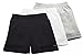 Sparkle Farms Girls Under School Uniform Shorts, Bike Shorts, Playground Shorts, Cartwheel Shorts, 3-Pack, Black White Gray Set, Size 6