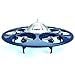 YANNI U845 Voyager Wifi FPV 2.4Ghz RC Headless Quadcopter Drone UFO with 720P HD Camera, Ios and Android Phone Control - Blue