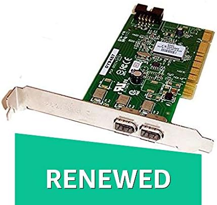 (Renewed) Dell Dimension E521 Desktop 2 Port FireWire PCI Adapter Card- Y9457