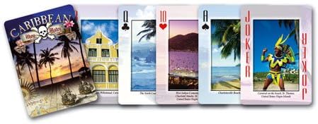 Caribbean and Famous Pirates, Playing Cards, Set of Two, Fifty Four in a Set