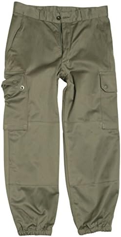 French Army Issue Field Pants Olive Drab Parachute Combat Trousers - 28 Waist
