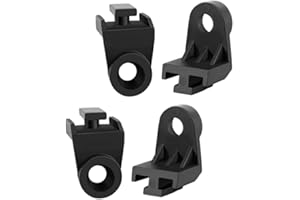 Oispyer 4PCS Electric Radiator Fan Mounting Kit, L-Shape Fan Bracket Feet Mount Legs Install Tab Universal Plastic Electric Engine Radiators Intercooler Cooling Fan Mounts Tabs