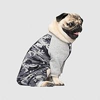 Canada Pooch | Frosty Fleece Dog Sweatsuit | Plush-Lined Dog Onesie, Black Camo, Size 12