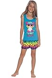 TY Beanie Boo Big Girls' Beanie Boo Dotty Racerback Pajama Short Set, Multi, 10/12