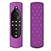 CaseBot Remote Case for Fire TV Stick HD/4K/4K Max (1st Gen)/Fire TV Stick (3rd Gen)/Lite - Anti-Slip Shockproof Silicone Cover for Alexa Voice Remote (2nd & 3rd Generation), Purple