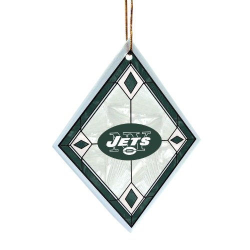 NFL New York Jets Art Glass Ornament