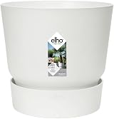 elho Greenville Round 16 Flower Pot with Integrated Water Reservoir view 1