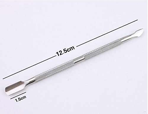 Lautechco® 3pcs Stainless Steel Cuticle Pusher Nail Pusher Manicure Trimmer Cuticle Remover Metal Cuticle Trimmer Nail Cuticle Pusher (Type D) - Thumbnail 4