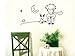 Dailinming The Little Prince Fox Moon Star Decor Mural Art Wall Sticker Decal43X26CM