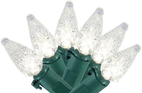 Starlite Creations Christmas / Outdoor / Patio Lights 50-count LED C3 String Lights, Green Wire, Warm White Color: Warm White, Model: ML020-W050-A, Home &amp; Garden Store