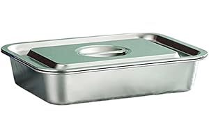 Extra Deep 9x13 in Stainless Steel Lasagna Pan with Lid – Oven Safe to 500°F, Dishwasher Safe, Food-Grade Casserole Dish for 