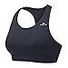 Yvette Women High Impact Fitness Running Sports Bra #6075,Black,S