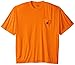 Carhartt Men's High-Visibility Force Relaxed Fit Lightweight Color Enhanced Short-Sleeve Pocket T-Shirt, Brite Orange, 3X-Large