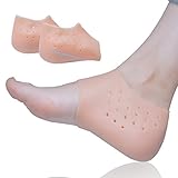 Sumifun Silicone Height Increase Socks Heel Lift Gel Insoles, High Increase Shoe Inserts Plantar Fasciitis Heel Protecto