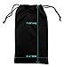 LARGE SUNGLASSES CASE - 2 Pieces Glasses Case Holder - Eyeglass Case Hard Shell - Soft Sunglasses Pouch with Large sunglass holder with Pouch & Cloth (AS113+CT8 Black-1)