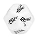 KFSO New Sex Funny Adult Love Humour Game Romance Erotic Craps Dice Pipe Toys (White B)