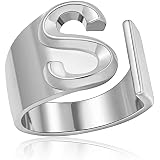 STARCHENIE Women's Initial Letter L Ring - 925 Sterling Silver Rose Design, Adjustable Size, Rose Gold Plated - View #9