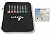 Yarn Story™ Lighted Crochet Hooks Complete Set 9/pkg - 9 pcs Light up Crochet Hook Set w/ 9 Extra Batteries – Crochet Lite Hooks – LED Crochet Hooks for Arthritic Hands Sizes 2.5 to 6.5mm (Black)