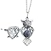 New The Wisdom Essential Oil Diffuser, Aromatherapy Necklace, Pendant kit w 10 Black Essential Oil Lava Beads | Great for Young Living, Now, Doter, Doterra Oil | 28