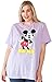 Disney Plus Size Womens T-Shirt Mickey Mouse Standing Smile Print (Lilac, 1X)