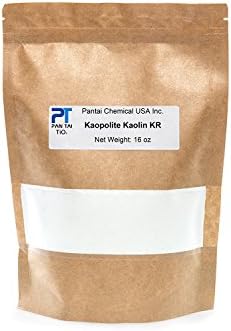 100% Natural,Pure, White Kaolin KR Cosmetic Grade/Personal Care Kaolin Clay Fine Powder Made in USA (16oz)