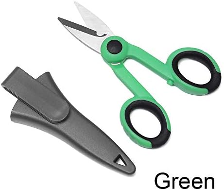 Ruan 1 set Fishing Scissors & Storage Case Braid Line Lure Cutter 14cm Mini Fish Use Scissors Multifunctional Portable Fishing Tools