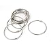 Uxcell Metal Loose Leaf Binder Locking Rings Keyring 3.5-inch Inner Diameter, 10 Pieces (a16031400ux2055)